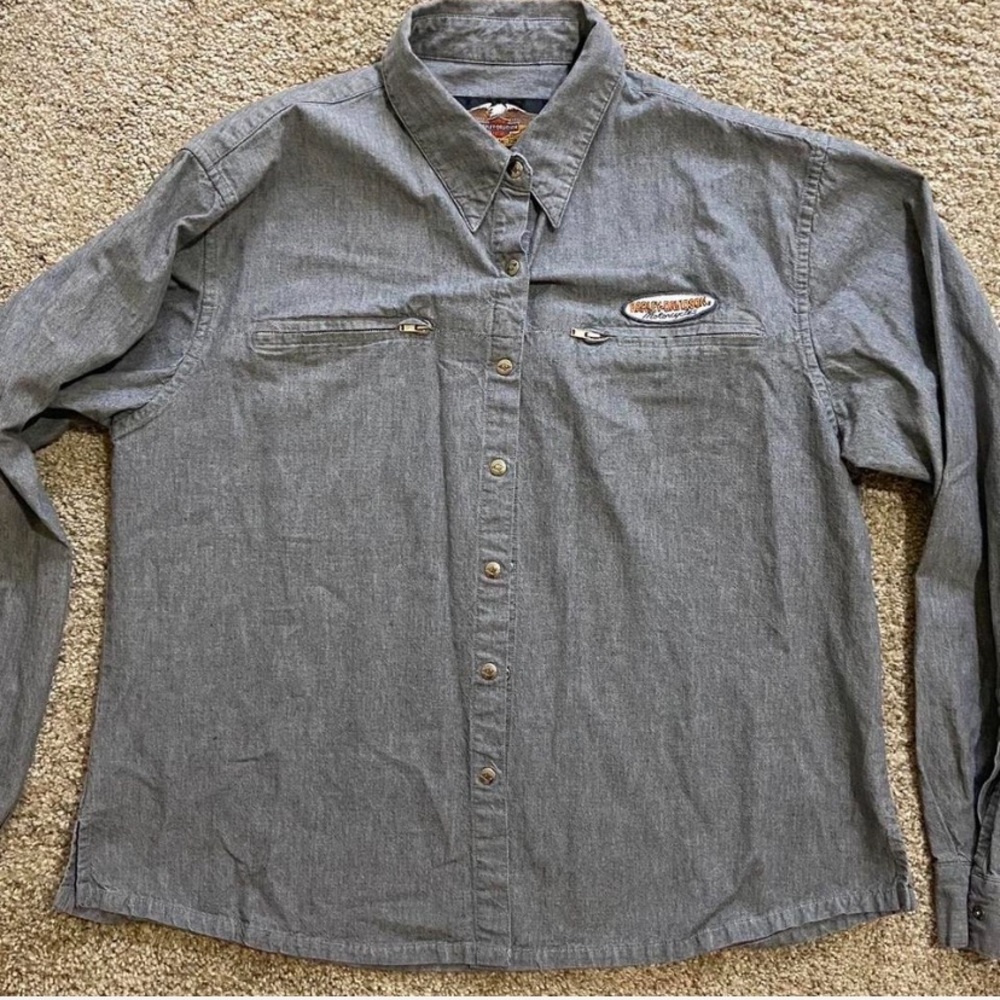 Harley Davidson Button Up long Sleeve